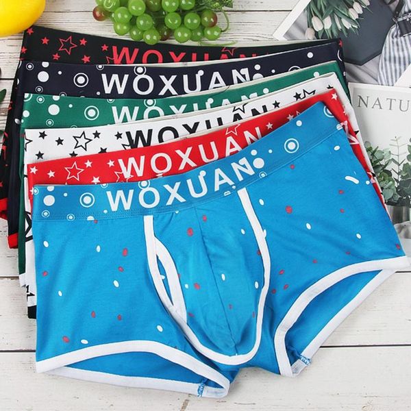 

male panties cotton men's underwear boxers breathable man boxer solid underpants comfortable shorts new men gay under#w, Black;white