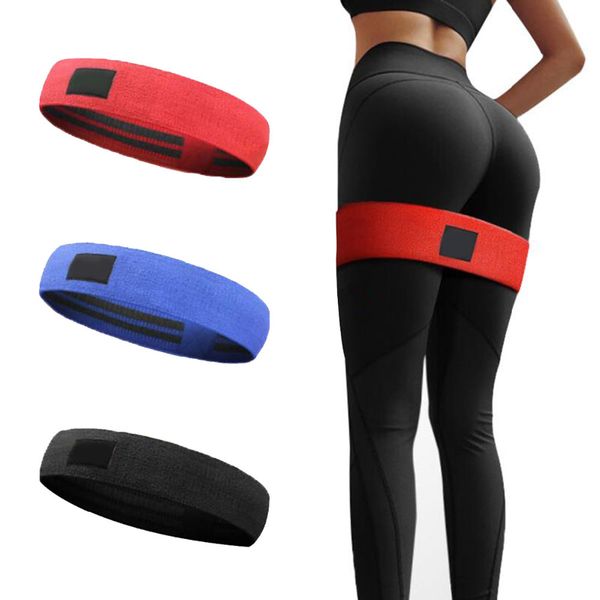 

body building pilates yoga resistance bands elastic hip circle fitness squat resistance bands circle yoga stretch belt