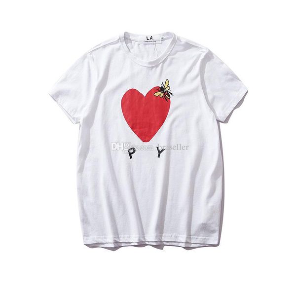 

15 styles mens designer t shirts 2019 summer womens brand tshirts luxury clothes short sleeve t-shirts fashion heart print funny tees, White;black