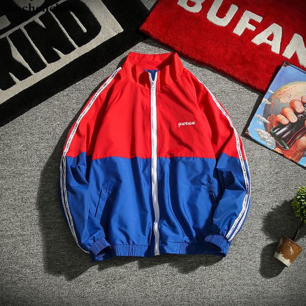 

men's zipper jackets bomber jacket men hip hop streetwear striped sleeves patchwork casual jacket coat oversized m-5xl, Black;brown