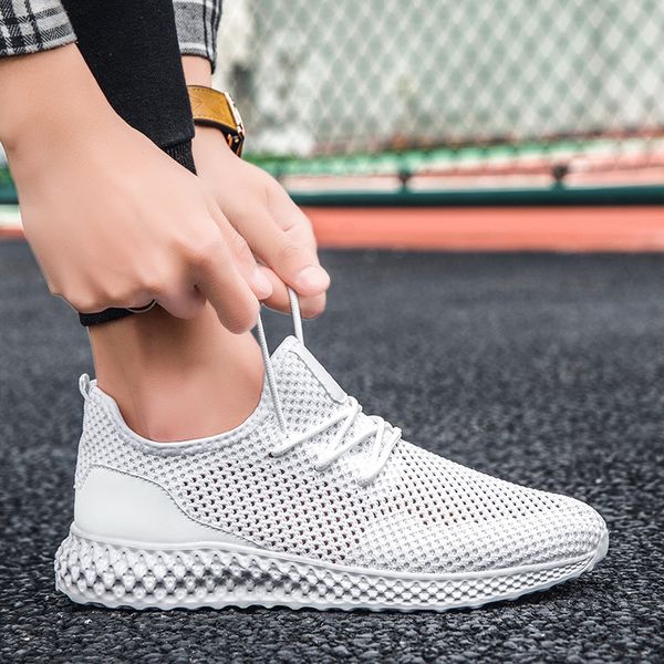 

cutout men shoes summer sneakers casual shoes men comfortable running casual breathable lace-up mesh mens sneakers