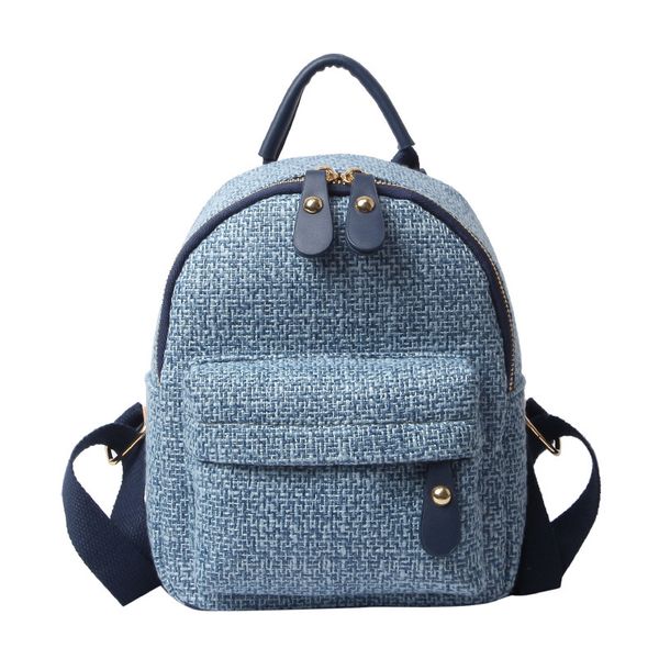 

women mini backpacks women's fashion backpack 2019 female canvas bookbags ladies casual solid travel school bags