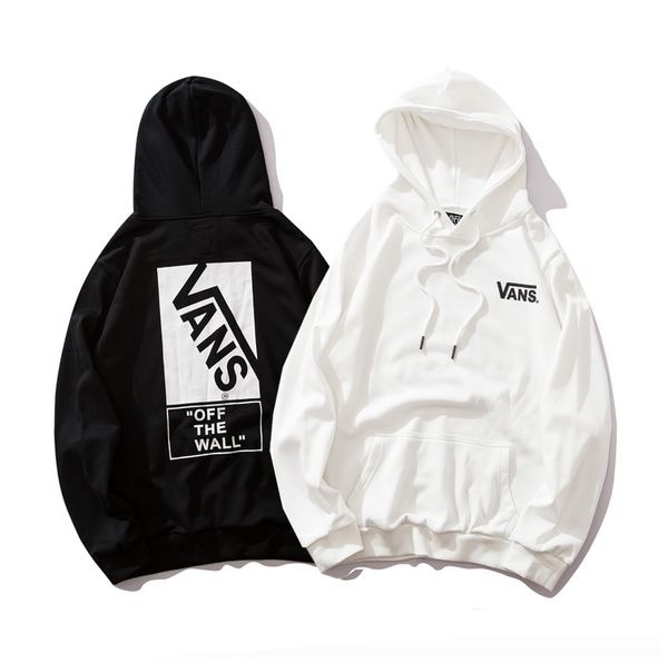 

van classic tide sweatshirt mens designer hoodie casual round neck sweatshirt luxury logo print hoodie cotton sports hoodie, White;black