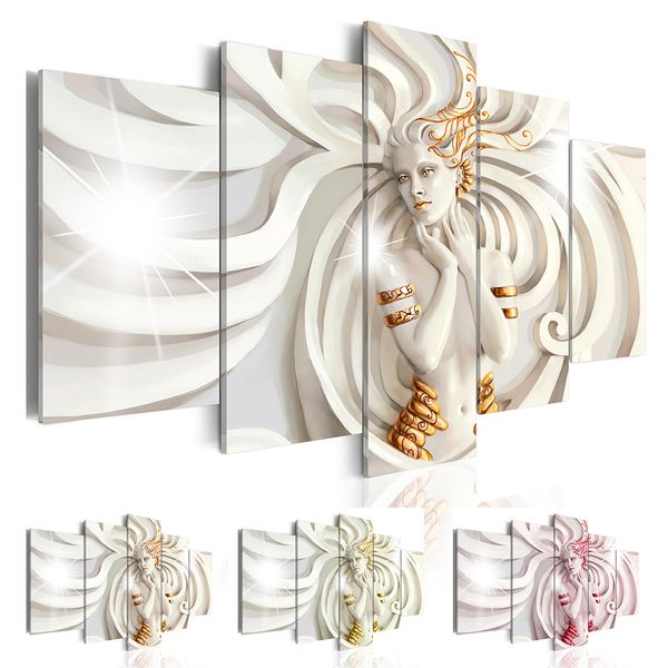 

fashion gold goddess of the sun abstract art on canvas painting wall art picture print home decor gifts(no frame)