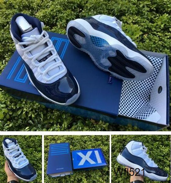 

new bred 11s 2020 concord 11 midnight navy 11 gym red 11s carbon fiber wholesale with box basketball shoes, Black