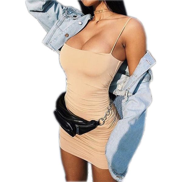 

Black Sexy Bodycon Summer Dress Strapless Spaghetti Strap Bandage Mini Dress Party Casual Basic Beach Dress Short