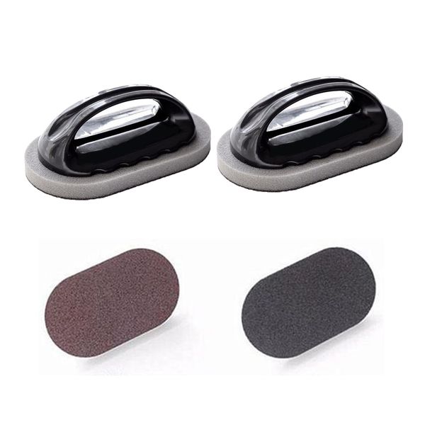 

2pcs kitchen pans pot rust cleaning sponge