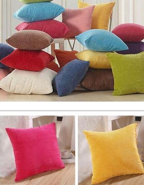 

домашний сад красочные ядра кукурузы вельвет диван декор бросьте наволочку чехол на подушку квадратный офис назад подушка автомобиля