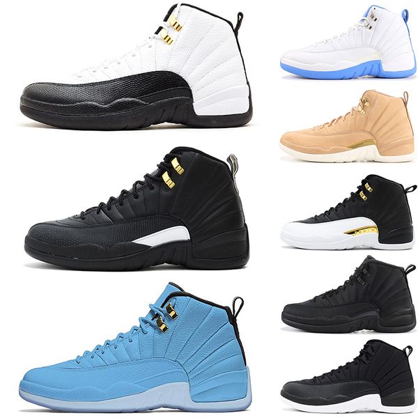 

2019 Mens and Womens Basketball Shoes Sneakers 12S XII playoffs University Blue OV white Gym Red White for Men Sports Shoes High Cut