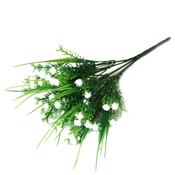 

simulation star grass decoration plastic flower pastoral stars simulation green plant artificial flower white