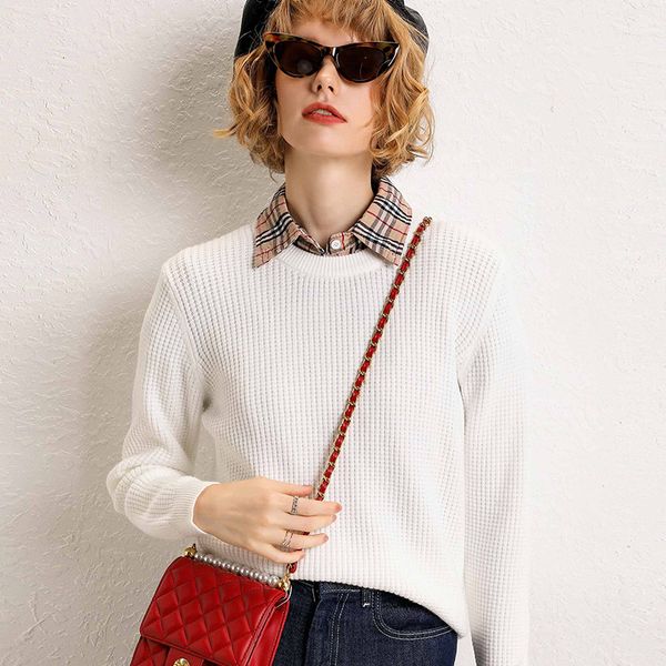 

woman sweater, low collar, loose, long sleeve, thick, wild, new autumn and winter sweater, 2019, Black