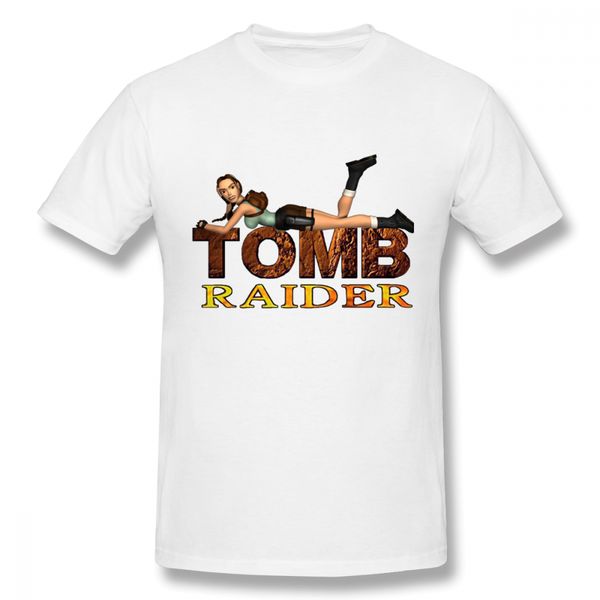 

harajuku stylish tomb raider tee shirt boy graphic print s-6xl t shirt new arrival popular round neck t, White;black