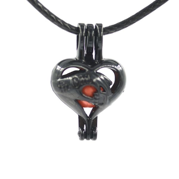 

black pearl cage pendant silver rainbow color love wish gem beads cages locket diy charm pendants mountings for jewelry making in bulk