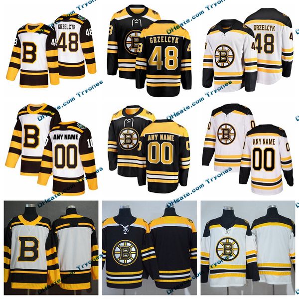 

2019 winter classic boston bruins matt grzelcyk mens stitched jerseys customize home black shirts 48 matt grzelcyk hockey jerseys s-xxxl, Black;red