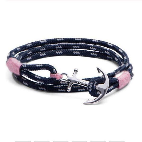 

19 colour tom hope navigation charm bracelet multilayer mediterranean bracelets & bangles for women men gift, Golden;silver
