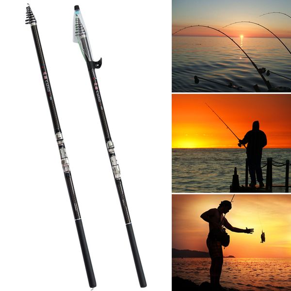 

fishing rod carbon fiber 2.7/3.6/4.5/5.4/6.3m travel spinning reel msd-ing