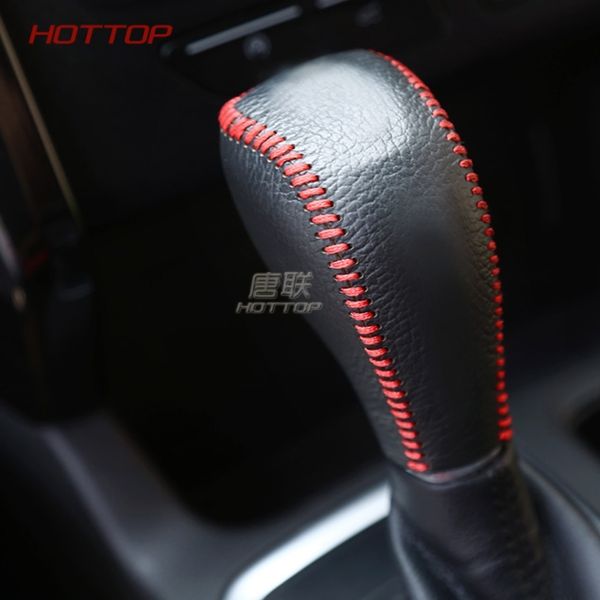 

leather shift knob handle cover for kuga 2017 2018 car styling