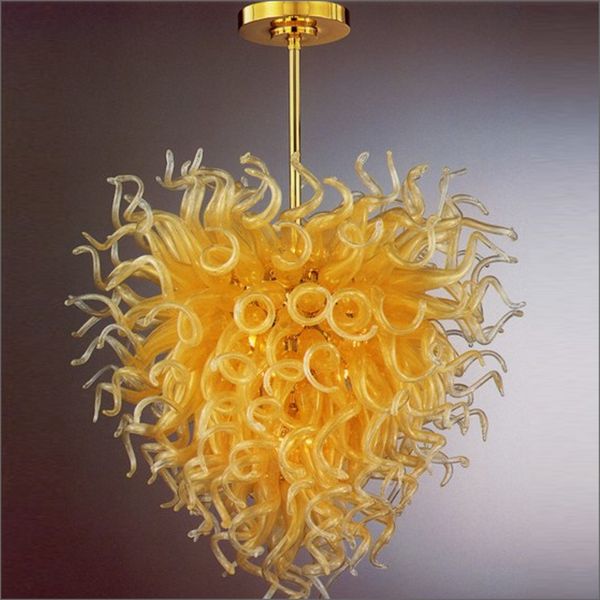 

100% modern crystal hand blown glass chandeliers lightings creative hand blown glass ceiling lights for study decor