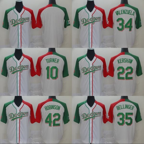 

Mens Mexican Heritage Night Mexico Dodgers Jerseys Justin Turner Clayton Kershaw Cody Bellinger Fernando Valenzuela Jackie Robinson Jerseys