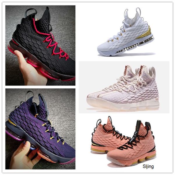 

2020 new 15 basketball shoes mens 15 gold/championship mvp finals training sneakers sports running shoes white size 40-46