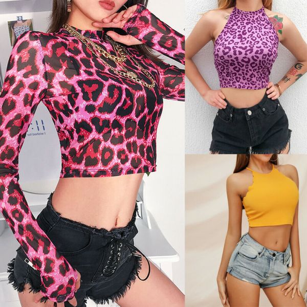

women casual tank vest blouse sleeveless summer crop shirt cami top