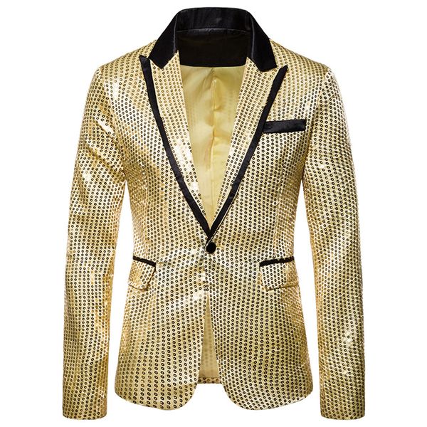 

oeak shiny sequins suit jacket blazer one button tuxedo for party, wedding, banquet, prom, nightclub suit stage sequin tuxedo, White;black