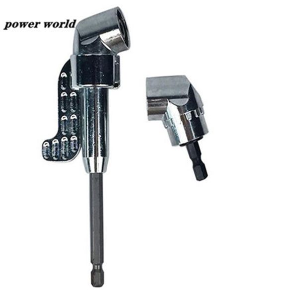 

1pcs stainless steel 105 degree angle screwdriver socket holder adapter adjustable bits 1/4 inch hex shank screw driver