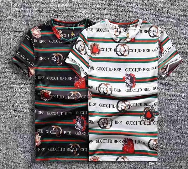 

завод прямых продаж лето футболки мужчин топы письмо вышивка мужская одежда марка с коротким рукавом футболки топы specion издание м-3xl, White;black