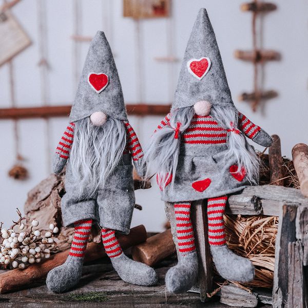 

beard faceless hanging legs doll christmas ornament santa claus home reataurant tablewindow decoration figure