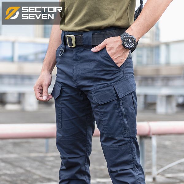 

men's pants sector seven 2021 ix10 tactical waterproof silm mens trousers casual men army male, Black