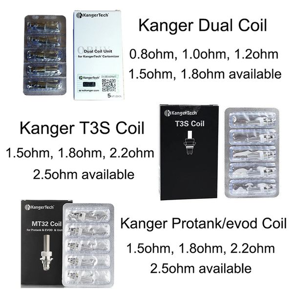 

100% оригинал Kanger новый двойной замена катушки protank T3s катушки для kangertech genitank emow aerotank mega T3D evod 3 Mini Protank 2 T3s