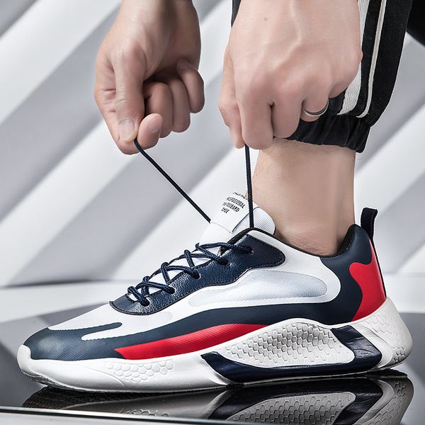 

2020 new running mens shoes lace up athletic shoes men anti slip walking men good quality sports sneakers