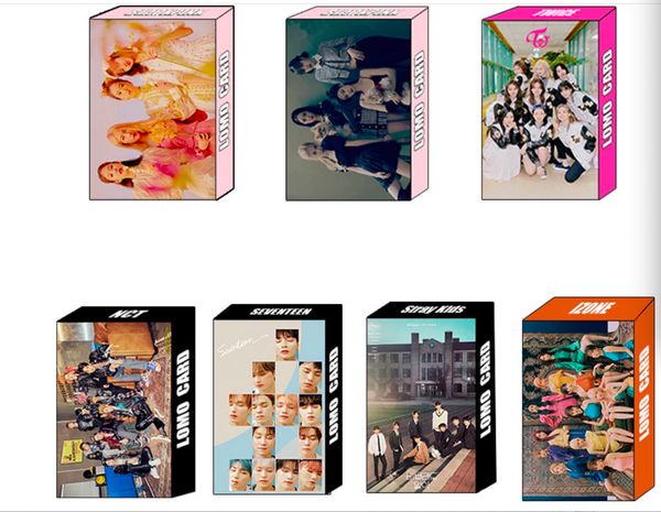 

10boxes/lot blackpink twice nct seventeen izone straykids lomo card ing