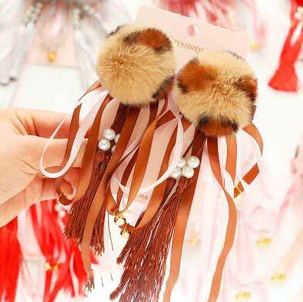 Children Girls Cute Hairpins Set Chinese Style Red Hair Clips Kids