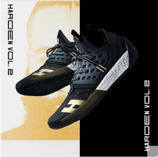 

2019 new harden vol. 2 mens basketball shoes black white orange wholesale fashion harden shoes sport training sneakers size eur 40-46