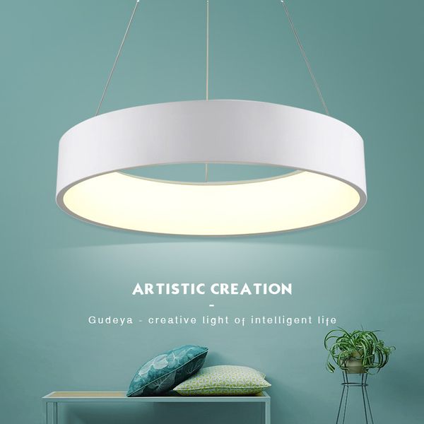 2019 Modern Round Led Pendant Light Ring Circle Pendant Lamp Ceiling Hanging Lighting Fixture For Kitchen Living Dinning Room Bedroom From Jess135