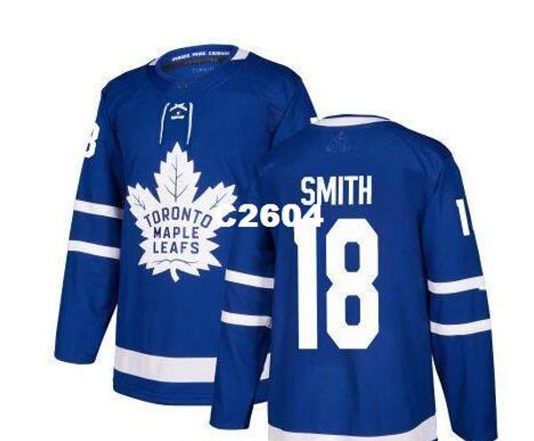 

real men real full embroidery 2017-18 toronto maple leafs jersey #18 ben smith hockey jersey or custom any name or number jersey, Black;red