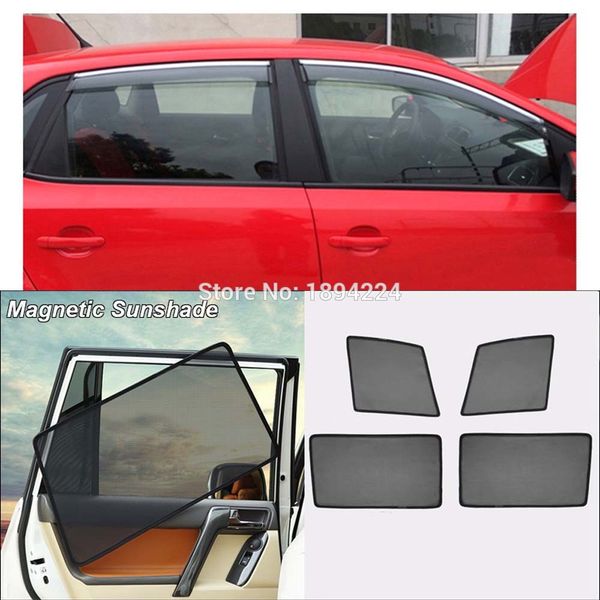 

car full side windows magnetic sun shade uv protection ray blocking mesh visor for polo hatchback