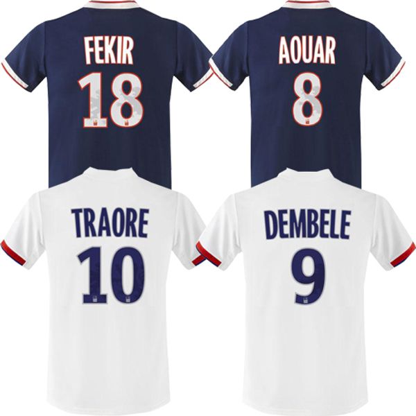 

TOP Thailand Maillot de foot Olympique Lyonnais soccer jersey 2019 2020 Lyon football shirt TRAORE MEMPHIS FEKIR 19 20 soccer uniforms