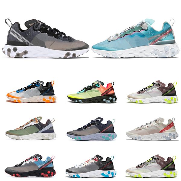 

new react element 87 undercaver running shoes for men women royal tint sail anthracite breathable mens trainers lightweight sports sneakers