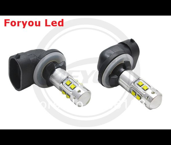 

2pcs cree xbd chips 50w 881 led fog light 12v 24v car drl light lamp bulb car lighting