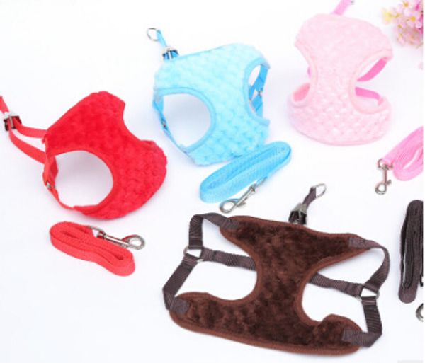 

dog harnesses leashes cute pineapple grid pattern pet harness new style fashion durable puppy teddy leash