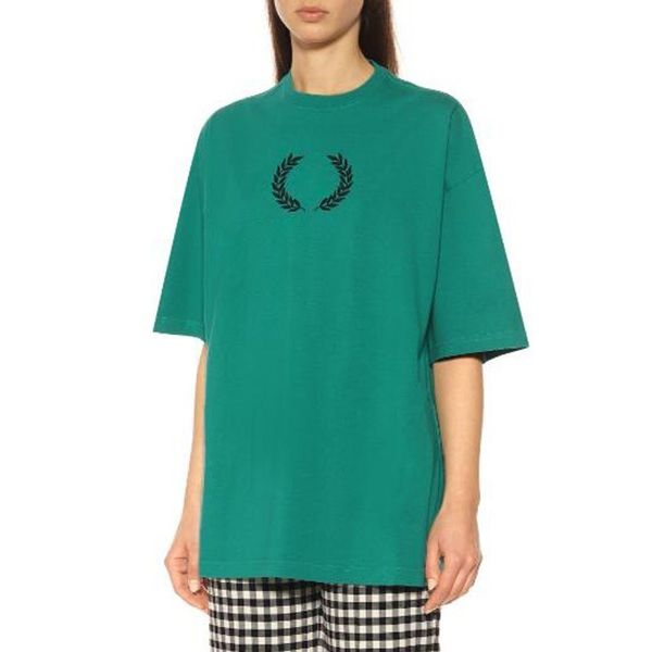 

19ss france classic t-shirt wheat ears logo printed solid short sleeve europe men women simple casual hip hop street tee summer hfymtx474, White;black