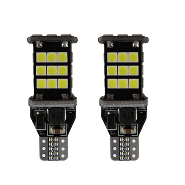 

2 pc led bulb headlights 24smd car reverse bending dance lights turn signal decoding reversing lights