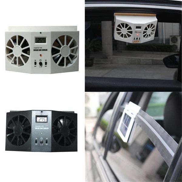 

car solar powered exhaust fan car gills cooler auto ventilation fan dual-mode power supply high-power 2 colors optional