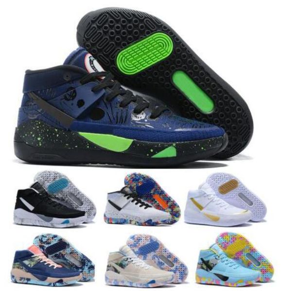 

mens basketball shoes kd kevin durant kds 13 13s planet of hoops home team navy camo sole 2020 new arrival chaussures trainers sneakers