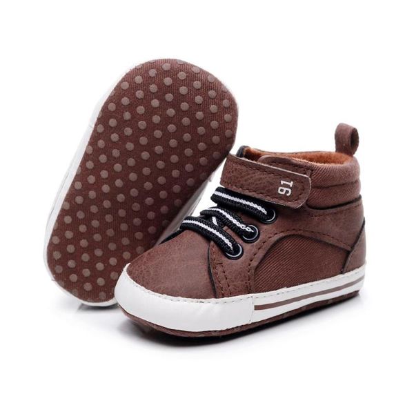 Newborn Baby Boys Girls Soft Sole Crib Shoes Boots Anti-slip Sneakers Shoes Hot