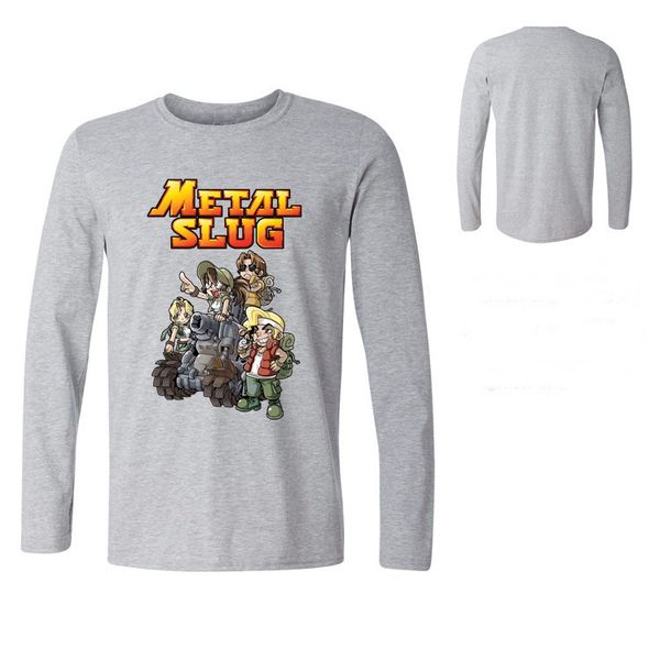 

mens metal slug футболка vintage game super vehicle футболка с рисунком homme футболка мужская повседневная спортивная футболка с длинными р, White;black
