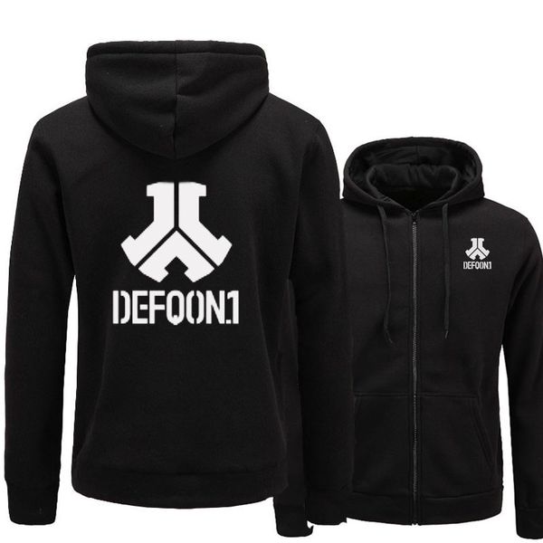 

2020 new defqon 1 rock band hip hop men hoodies sweatshirts winter autumn zipper fleece casual jackets hoodie ing, Black