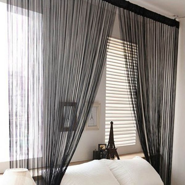 

door windows panel curtainf for living room divider yarn string curtain strip tassel drape decor 200cm x 100cm